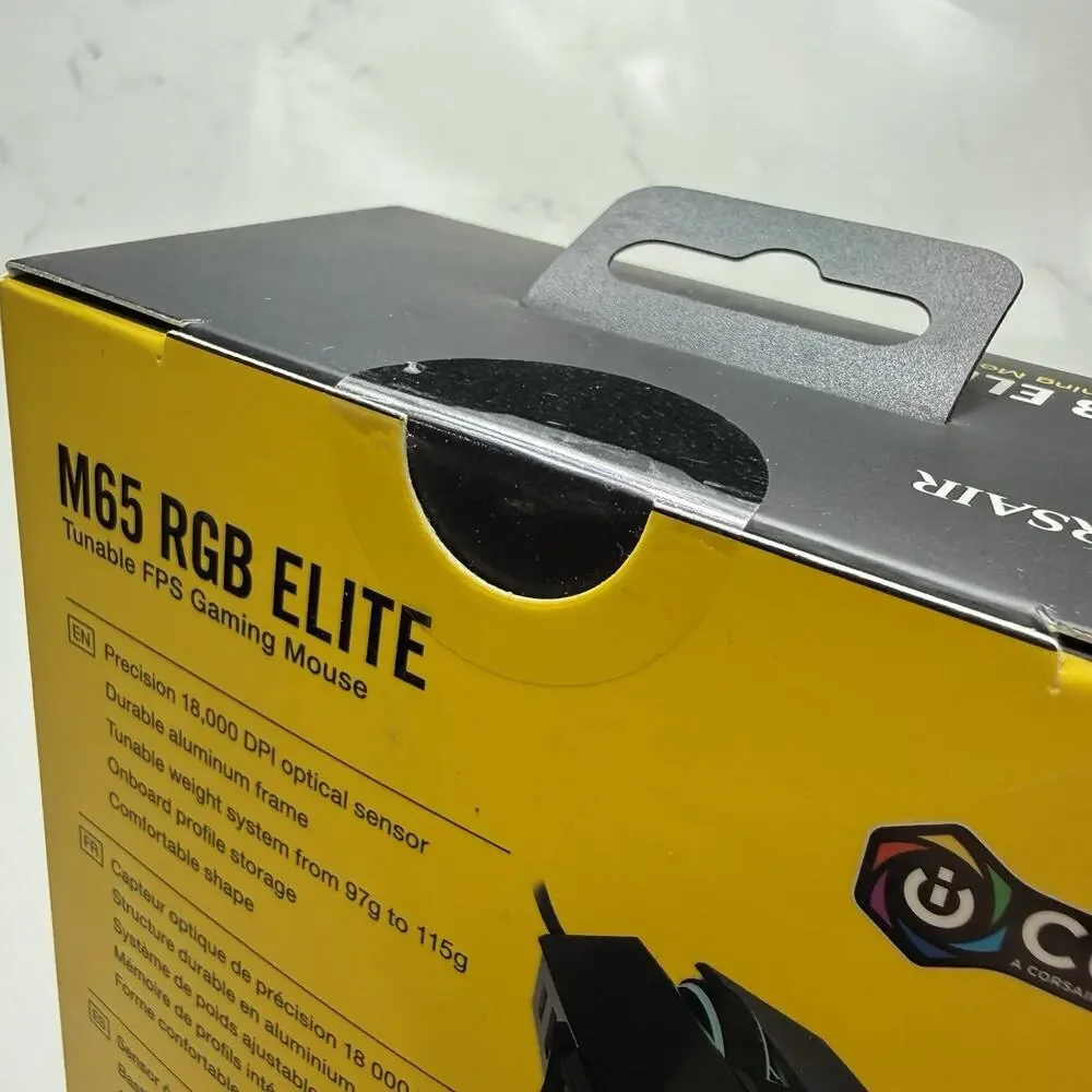 Sealed Corsair M65 RGB Elite Tunable FPS Gaming Mouse - Black
